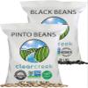 CLEAR CREEK Certified Glyphosate Residue Free Pinto Beans and Blacks | 36 LB (2-16 lb bags) | Project Non-GMO Verified view 1