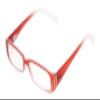 Calabria Womens 2-Tone Full Rim Eyeglasses Rosso Cristall Red | Clear Vision Polycarbonate Lenses | Modern Frame Design | Magnification +0.25 | Crystal Accents view 1