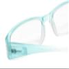 Calabria Womens 2-Tone Full Rim Eyeglasses Blue | Clear Vision Polycarbonate Lenses | Modern Frame Design | Magnification +3.75 | Crystal Accents view 2