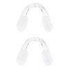 OSOLADY 2 Pair Glasses Nose Pad Replacement: U-Shaped Adjustable Soft Silicone Nose Piece for Eyeglass, Protect Bridge, Anti Slip & Easy Installing, with Screwdriver view 1