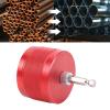 Hamwesh Copper Pipe Cleaner, 1in Aluminum Alloy Body Drill Pipe Cleaner Metal with 1 4 Inch Hex Shank 2 Spare Brushes for Removing Rust Paint Plumbing Hand Drills view 3