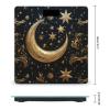 Golden Stars and Moon Weight Scale High Precision Digital Body Scale Cute Compact Slim Bathroom Scale Sleek Modern Personal Body Weighing Machine for Bedroom Kitchen and Bathroom view 2