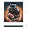 Cool American Football Weight Scale High Precision Digital Body Scale Cute Compact Slim Bathroom Scale Sleek Modern Personal Body Weighing Machine for Bedroom Kitchen and Bathroom view 2