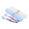 COLLBATH 1 Set Denture Brush,False Teeth Toothbrush with Carrying Case, Bristles with Handle for Dentures Cleaning - Home Office Use view 1