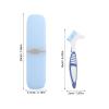 COLLBATH 1 Set Denture Brush,False Teeth Toothbrush with Carrying Case, Bristles with Handle for Dentures Cleaning - Home Office Use view 2