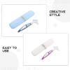 COLLBATH 1 Set Denture Brush,False Teeth Toothbrush with Carrying Case, Bristles with Handle for Dentures Cleaning - Home Office Use view 3