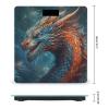 Dragon Art Weight Scale High Precision Digital Body Scale Cute Compact Slim Bathroom Scale Sleek Modern Personal Body Weighing Machine for Bedroom Kitchen and Bathroom view 2