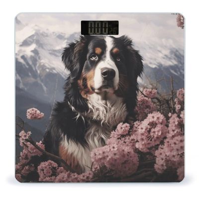 Bernese Mountain Dog Weight Scale High Precision Digital Body Scale Cute Compact Slim Bathroom Scale Sleek Modern Personal Body Weighing Machine for Bedroom Kitchen and Bathroom