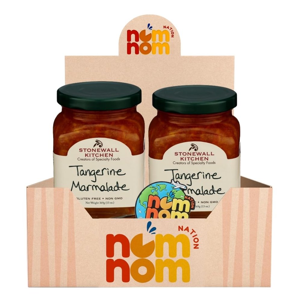 Stonewall Kitchen Marmalade Tangerine 13 oz Jar (Pack of 2) Tangerine Marmalade Spread for Toast Biscuits and Bagels Breakfast Pantry Staple Citrus Fruit Spread with Refrigerator Magnet 3 Items