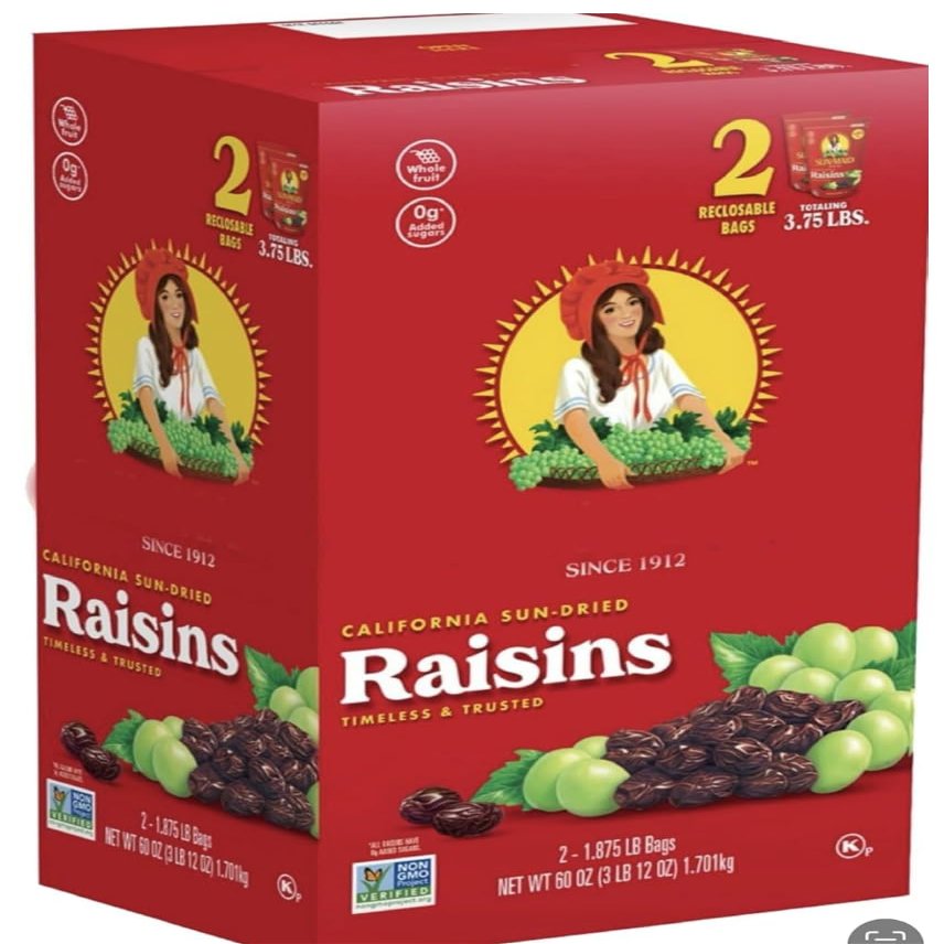 California Sun-Dried Raisins, 30 oz., 2 pk.