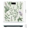Green Flower Herb Sage Leaves and Branches Weight Scale High Precision Digital Body Scale Cute Compact Slim Bathroom Scale Sleek Modern Personal Body Weighing Machine for Bedroom Kitchen and Bathroom view 2