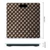 Brown and White Weight Scale High Precision Digital Body Scale Cute Compact Slim Bathroom Scale Sleek Modern Personal Body Weighing Machine for Bedroom Kitchen and Bathroom view 2