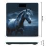 Blue Horse Weight Scale High Precision Digital Body Scale Cute Compact Slim Bathroom Scale Sleek Modern Personal Body Weighing Machine for Bedroom Kitchen and Bathroom view 2