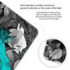 Black White Teal Gray Rose Flowers Weight Scale High Precision Digital Body Scale Cute Compact Slim Bathroom Scale Sleek Modern Personal Body Weighing Machine for Bedroom Kitchen and Bathroom view 4
