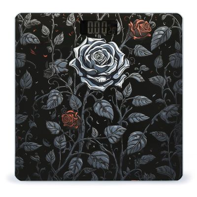 Rose Gothic Weight Scale High Precision Digital Body Scale Cute Compact Slim Bathroom Scale Sleek Modern Personal Body Weighing Machine for Bedroom Kitchen and Bathroom