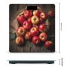 Fresh Ripe Apples Weight Scale High Precision Digital Body Scale Cute Compact Slim Bathroom Scale Sleek Modern Personal Body Weighing Machine for Bedroom Kitchen and Bathroom view 2