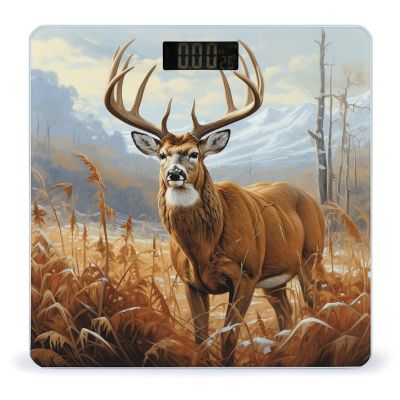 Buck Deer Weight Scale High Precision Digital Body Scale Cute Compact Slim Bathroom Scale Sleek Modern Personal Body Weighing Machine for Bedroom Kitchen and Bathroom