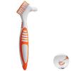 Vestamore 6 Pcs Denture Brushes, Multicolor, Double Sided Cleaning Brush with Anti-Slip Grip, Sturdy Bristles, Individual Package for Home & Travel view 2