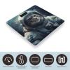 Astronaut Cat in Space Weight Scale High Precision Digital Body Scale Cute Compact Slim Bathroom Scale Sleek Modern Personal Body Weighing Machine for Bedroom Kitchen and Bathroom view 3