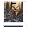Deers Picture Weight Scale High Precision Digital Body Scale Cute Compact Slim Bathroom Scale Sleek Modern Personal Body Weighing Machine for Bedroom Kitchen and Bathroom view 2