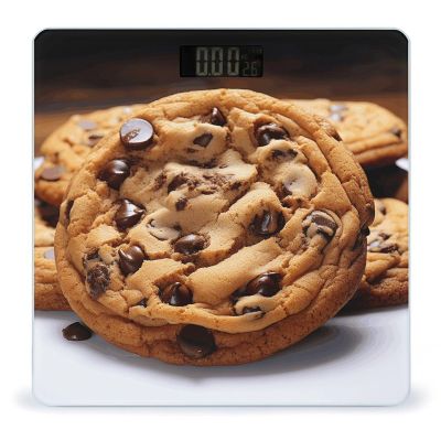 Chocolate Cookie Weight Scale High Precision Digital Body Scale Cute Compact Slim Bathroom Scale Sleek Modern Personal Body Weighing Machine for Bedroom Kitchen and Bathroom