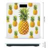Yellow Pineapple on White Background Illustration Weight Scale High Precision Digital Body Scale Cute Compact Slim Bathroom Scale Sleek Modern Personal Body Weighing Machine For Bedroom Kitchen And Ba view 2