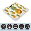 Yellow Pineapple on White Background Illustration Weight Scale High Precision Digital Body Scale Cute Compact Slim Bathroom Scale Sleek Modern Personal Body Weighing Machine For Bedroom Kitchen And Ba view 3