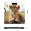 Cute Little Animal Lion Weight Scale High Precision Digital Body Scale Cute Compact Slim Bathroom Scale Sleek Modern Personal Body Weighing Machine for Bedroom Kitchen and Bathroom view 2