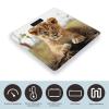 Cute Little Animal Lion Weight Scale High Precision Digital Body Scale Cute Compact Slim Bathroom Scale Sleek Modern Personal Body Weighing Machine for Bedroom Kitchen and Bathroom view 3