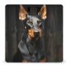 Doberman Weight Scale High Precision Digital Body Scale Cute Compact Slim Bathroom Scale Sleek Modern Personal Body Weighing Machine for Bedroom Kitchen and Bathroom view 1