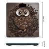 Coffee Bean Owl Weight Scale High Precision Digital Body Scale Cute Compact Slim Bathroom Scale Sleek Modern Personal Body Weighing Machine for Bedroom Kitchen and Bathroom view 2