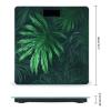 Green Tropical Jungle Plant Weight Scale High Precision Digital Body Scale Cute Compact Slim Bathroom Scale Sleek Modern Personal Body Weighing Machine for Bedroom Kitchen and Bathroom view 2