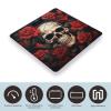 Skull Rose Red Weight Scale High Precision Digital Body Scale Cute Compact Slim Bathroom Scale Sleek Modern Personal Body Weighing Machine for Bedroom Kitchen and Bathroom view 3