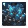 Blue Butterfly and Moon Weight Scale High Precision Digital Body Scale Cute Compact Slim Bathroom Scale Sleek Modern Personal Body Weighing Machine for Bedroom Kitchen and Bathroom view 1