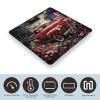 4th of July Patriotic Old Red Truck Weight Scale High Precision Digital Body Scale Cute Compact Slim Bathroom Scale Sleek Modern Personal Body Weighing Machine for Bedroom Kitchen and Bathroom view 3