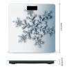 Transparent Snowflake Weight Scale High Precision Digital Body Scale Cute Compact Slim Bathroom Scale Sleek Modern Personal Body Weighing Machine for Bedroom Kitchen and Bathroom view 2