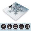 Transparent Snowflake Weight Scale High Precision Digital Body Scale Cute Compact Slim Bathroom Scale Sleek Modern Personal Body Weighing Machine for Bedroom Kitchen and Bathroom view 3