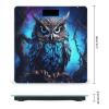 Blue Owl Weight Scale High Precision Digital Body Scale Cute Compact Slim Bathroom Scale Sleek Modern Personal Body Weighing Machine for Bedroom Kitchen and Bathroom view 2