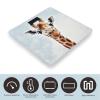 Clever Giraffe Weight Scale High Precision Digital Body Scale Cute Compact Slim Bathroom Scale Sleek Modern Personal Body Weighing Machine for Bedroom Kitchen and Bathroom view 3