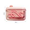 2 Pack Floss Pick Dispenser, Automatic Pop Up Refillable Floss Organizer with 50 Dental Floss Picks, Portable Travel Oral Care Kit(Pink-A) view 2