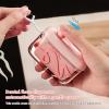 2 Pack Floss Pick Dispenser, Automatic Pop Up Refillable Floss Organizer with 50 Dental Floss Picks, Portable Travel Oral Care Kit(Pink-A) view 4