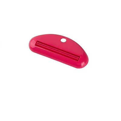 Multifunctional Manual Toothpaste Dispenser - No Waste Tube Squeezer for Easy Use (1/4 Pack)(Red)