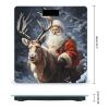 Santa Claus and Deer Elk Weight Scale High Precision Digital Body Scale Cute Compact Slim Bathroom Scale Sleek Modern Personal Body Weighing Machine for Bedroom Kitchen and Bathroom view 2