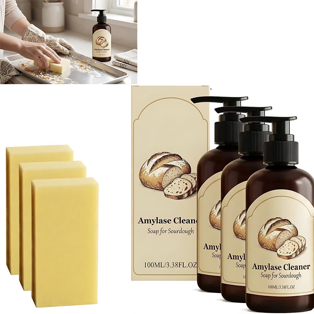 Dough Dissolve Soap For Sourdough, Fast-Acting Dough Cleaning Solution, Sourdough & Baking Mess - Enzyme Powered Formula Breaks Down Stuck-On Dough (2)