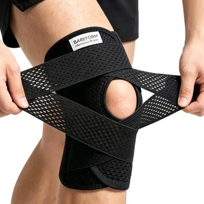 Bareform Meniscus Brace. Relieves Knee Pain And Meniscus Tears, And Provides Patellar Support. Suitable For Running, Squats, Basketball, Fitness, And Other Sports. Sizes M-XXL, Unisex. (XXL-17.72''-18.11'')