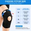 Bareform Meniscus Brace. Relieves Knee Pain And Meniscus Tears, And Provides Patellar Support. Suitable For Running, Squats, Basketball, Fitness, And Other Sports. Sizes M-XXL, Unisex. (XXL-17.72''-18.11'') view 2
