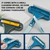 2-in-1 Window Screen Cleaning Brush, Double-Sided Mesh Screen Cleaner with Long Handle, High-Density Microfiber Dust Removal Brush for Window, Glass, Home and Car Interior (Green) view 4