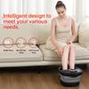 GEHONA Collapsible Foot Spa Bath with Heat, Foot Massager with Two Side Supports, Leakage Protector, Temperature Control, Bubbles, Red Light, Timer, Feet Soaker, Gifts (Deep Black) view 4