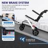 Foldable Wheelchair for Adults200 lb Capacity Lightweight Transport Chair18 lbs Portable Easy Travel Wheelchair for SeniorsQuick-Fold Compact DesignFlip-Up Armrest (29.13" x 18.5" x 34.25"White) view 4