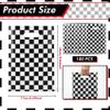 Race Car Party Favor Bags, 100Pcs Black and White Checkered Goodie Bags Bulk, Plastic Candy Cookie Snack Treat Gift Bag with Handles for Racing Car Theme Birthday Party Favor Supplies Decorations view 2